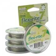 Flexrite 7strängig 0,45mm Silberfarben 9,14m