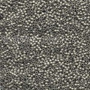 Miyuki Delica Beads 1,6mm DB0321 metallic matte Dark Nickel Silver 5gr