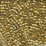 Miyuki Delica Beads 3mm DBL0031 metallic 24 Karat Gold plated ca 6,8 Gr.