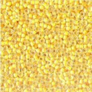 Miyuki Rocailles Beads 2mm 0202 insinde colorlined Golden Yellow 12gr