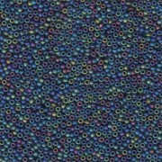 Miyuki Rocailles Beads 1,5mm 0401FR opaque matte Black AB ca 11gr
