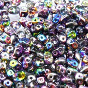SuperDuo Perlen 2,5x5mm magic violetgrey Crystal DU0500030-95500 ca 24gr