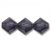 Swarovski Elements Perlen Bicones 4mm Purple Velvet 100 Stück