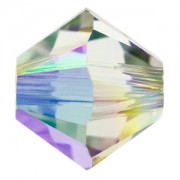 Swarovski Elements Perlen Bicones 4mm Crystal Paradise Shine 100 Stück