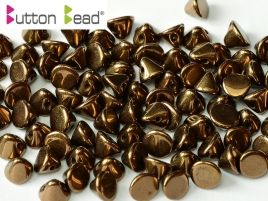 Button Beads 4mm Jet Bronze ca 50 Stück