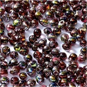 Miyuki Tropfen Beads 3,4mm Czech Coating 4573 Crystal Magic Wine ca 10 gr