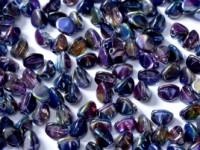 Pinch Beads 5x3mm Crystal Magic Blue 50 Stück