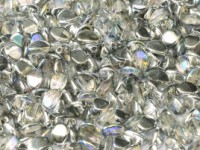 Pinch Beads 5x3mm Crystal Rainbow Silver 50 Stück