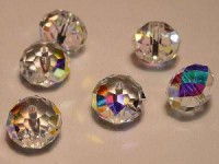 Swarovski Elements Perlen Spacer 8mm Crystal AB beschichtet 10 Stück