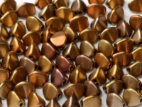 Pinch Beads 5x3mm Metallic Mix 50 Stück