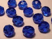 Glasschliffperlen 3mm Sapphire 100 Stück
