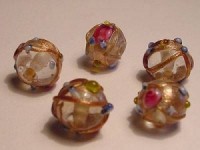 Glasperlen Rund 8-10mm Opal
