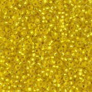 Miyuki Rocailles Beads 2mm 0006F  Matte Silverlined Yellow 12gr