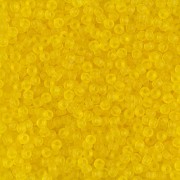 Miyuki Rocailles Beads 2mm 0136F Matte Transparent Yellow 12gr