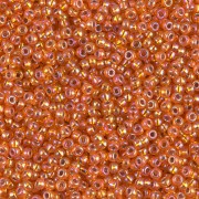 Miyuki Rocailles Beads 2mm 1008 Silverlined Orange AB ca 12gr