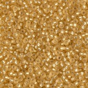 Miyuki Rocailles Beads 2mm 1902 Semifrosted Silverlined Gold 12gr