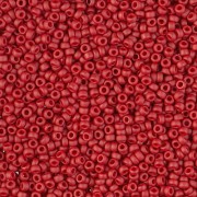 Miyuki Rocailles Beads 2mm 2040 Matte Metallic Brick Red ca 12gr