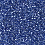 Miyuki Rocailles Beads 2mm 2431 Silverlined Dark Cornflowers Blue12gr