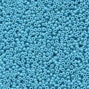 Miyuki Rocailles Beads 2mm 4478 Duracoat opaque dyed Aqua Blue ca 12gr