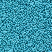 Miyuki Rocailles Beads 2mm 4483 Duracoat opaque dyed Blue Green ca 12gr