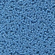 Miyuki Rocailles Beads 2mm 4485 Duracoat opaque dyed Dark Blue ca 12gr