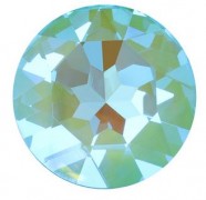 Kristallglas Stein rund 27mm Aquamarine MI 1Stück