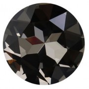 Kristallglas Stein rund 27mm Black Diamond 1Stück