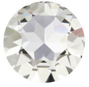 Kristallglas Stein rund 27mm Crystal 1Stück