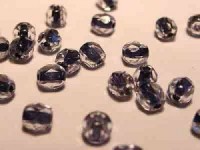 Glasschliffperlen 4mm Crystal bluelined 100 Stück