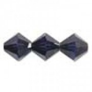 Swarovski Elements Perlen Bicones 6mm Dark Indigo 25 Stück
