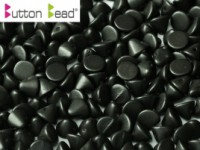 Button Beads 4mm Metallic Black ca 50 Stück