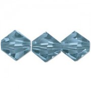 Swarovski Elements Perlen Bicones 4mm Carribean Blue Opal 100 Stück