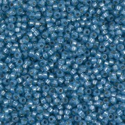 Miyuki Rocailles Beads 1,5mm 4242 Duracoat Silverlined Powder Blue ca 11gr