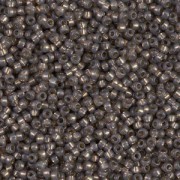 Miyuki Rocailles Beads 1,5mm 4250 Duracoat Silverlined Charcoal ca 11gr
