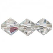 Swarovski Elements Perlen Bicones 4mm Crystal AB beschichtet 100 Stück