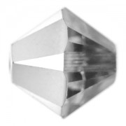 Swarovski Elements Perlen Bicones 4mm Crystal Light Chrome beschichtet 100 Stück
