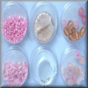 Perlen Mix inclusive Zubehör rosa