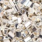 Miyuki Hexagon Beads 8C-0961 3mm bright Sterling Silver plated 11gr