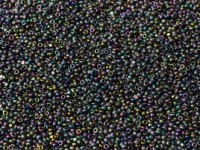 Charlotte Beads 1,5mm rainbow Black ca 10 g
