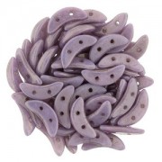Crescent Beads Luster Opaque Lilac 3x10mm ca 10 gr