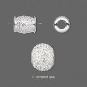 Perlenhülse für Crystal Clay 11,5x9mm 2 Stück