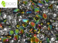 Gekko Beads 3x5mm Crystal Vitrail ca 10 gr