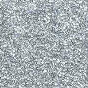Miyuki Delica Beads 1,6mm DB1286 transparent matt rainbow Gray Mist ca 5gr