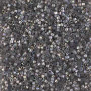 Miyuki Delica Beads 1,6mm DB1872 Silk Inside Dyed Rustic Gray AB ca 5 gr