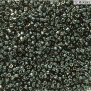 Miyuki Delica Beads 1,6mm DB2507 Duracoat Galvanized Black Moos ca 5 gr