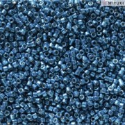 Miyuki Delica Beads 1,6mm DB2516 Duracoat Galvanized Deep Aqua Blue ca 5 gr