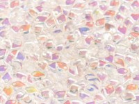 Dragon Scale Beads 1,5x5mm Crystal AB beschichtet ca 9,5 gr