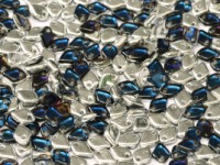 Dragon Scale Beads 1,5x5mm Crystal Bermuda Blue ca 9,5 gr