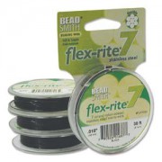Flexrite 7strängig 0,45mm Schwarz 9,14m