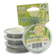 Flexrite 21strängig 0,6mm Silberfarben 9,14m